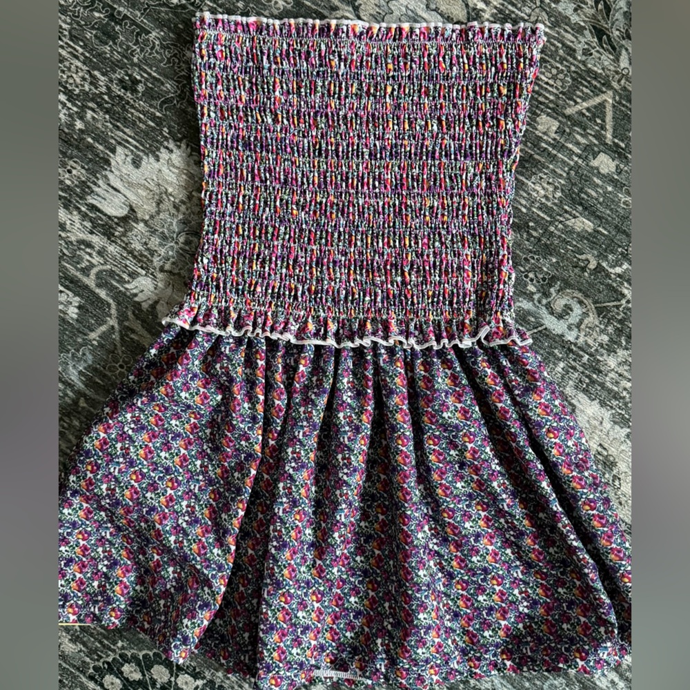 Strawberry Milk Mob Multicolor Strapless Dress